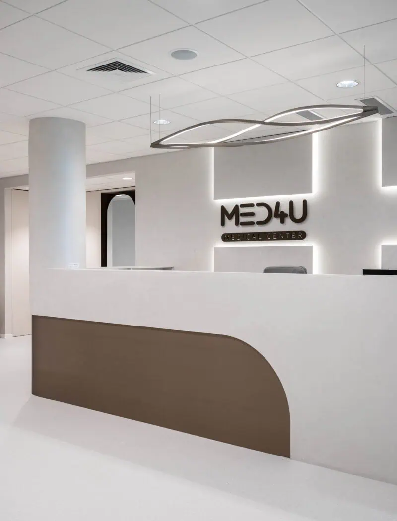 Med4U erakliiniku sisekujunduse projekt